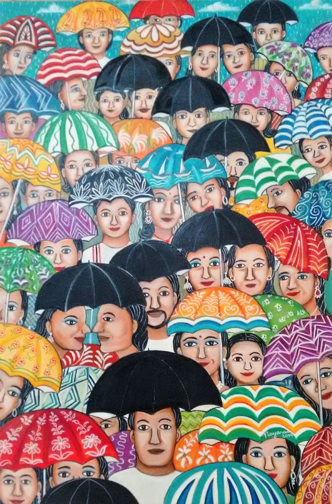 The Mumbai Monsoons 36 x 24 inches Oil on Canvas (1)