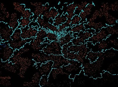 Cosmic Churning of Matter and Anti-Matter. (Glow effect) (1)